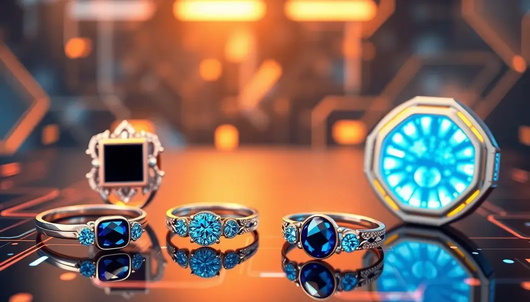 Eco-friendly jewelry pieces made from recycled materials.